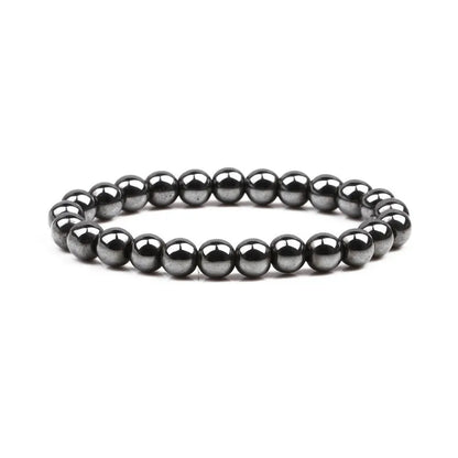 Magnetic Therapy Black Stone Bracelet for Weight Loss, Acupoint Stimulation, and Arthritis Pain Relief