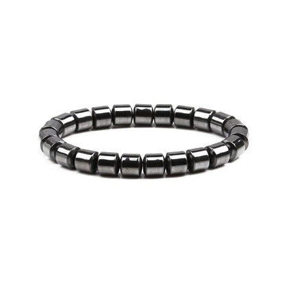 Magnetic Therapy Black Stone Bracelet for Weight Loss, Acupoint Stimulation, and Arthritis Pain Relief